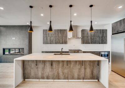 VALLEJO property kitchen with four lights