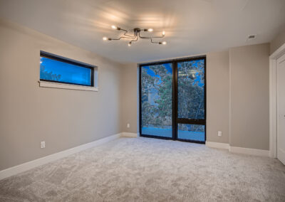 2nd Floor Bedroom with sliding balcony doors