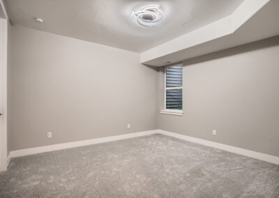 Lower Level Bedroom with no furniture