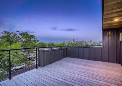 Beautiful view from the Deck of a house