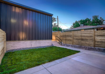 a well maintained Back Yard of a house